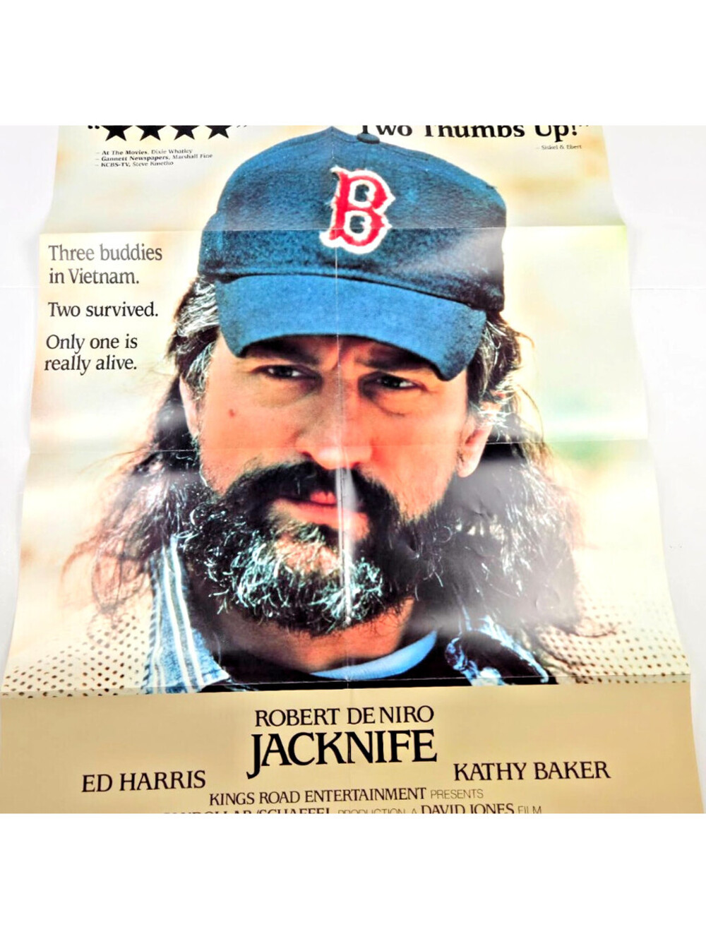 Jacknife Robert De Niro Ed Harris 1989 HBO Video 27x40 Poster Original
